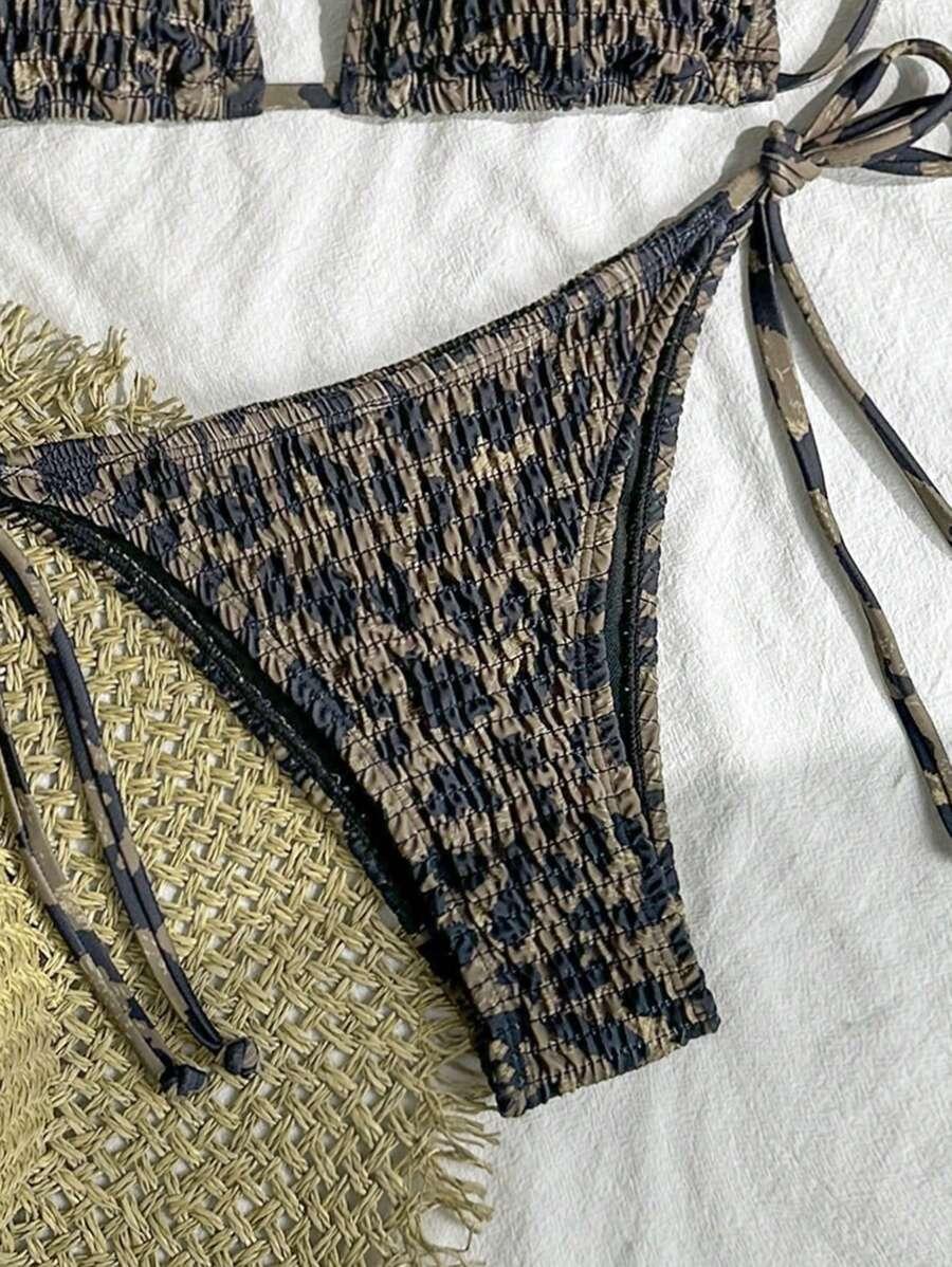 STRÓJ KĄPIELOWY KOMPLET ANIMAL PRINT 