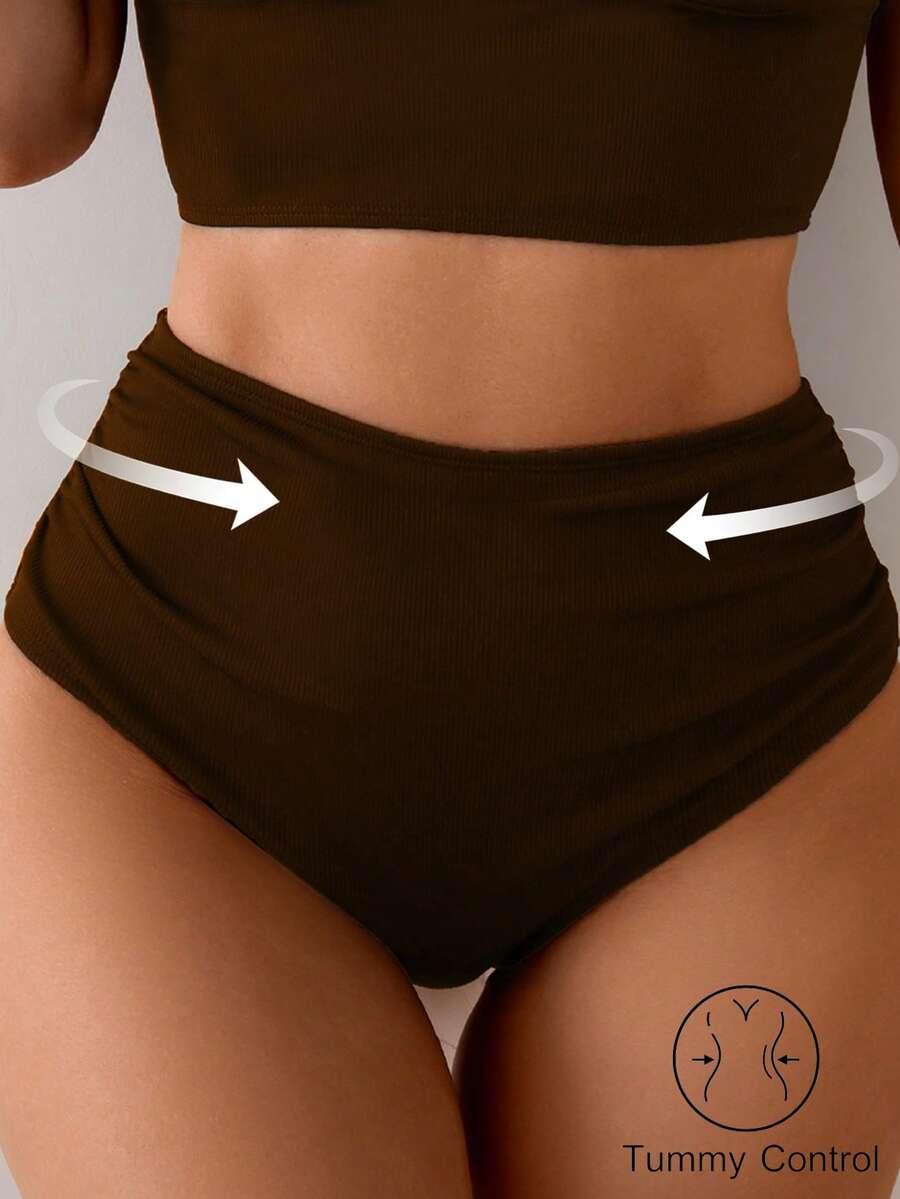 brązowy dół od bikini