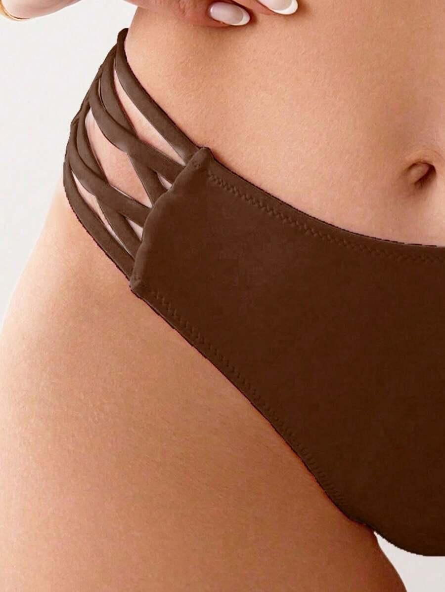 brązowy dół od bikini