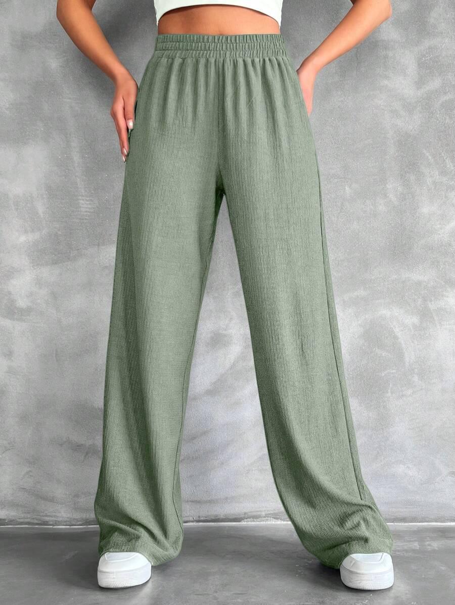 ZIELONE SPODNIE CASUAL