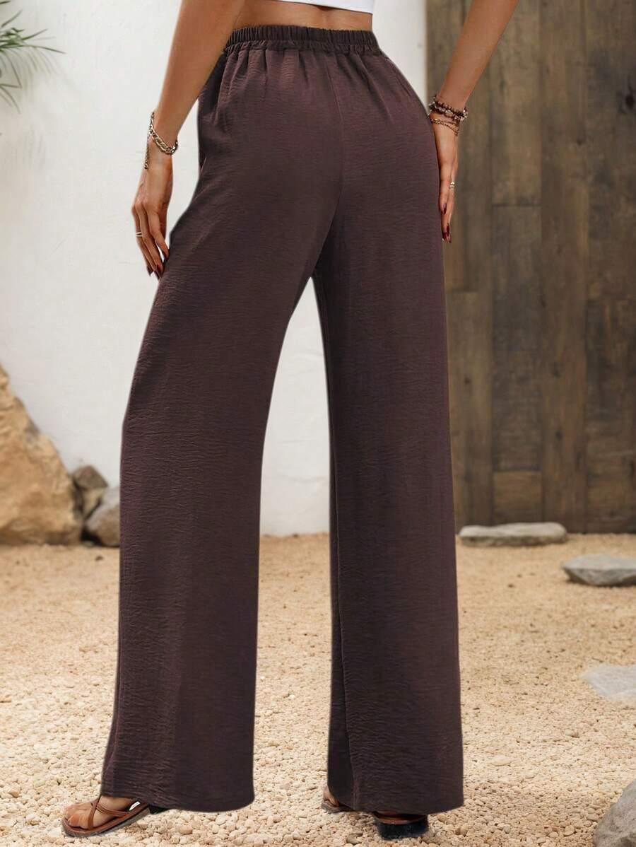 BRĄZOWE SPODNIE CASUAL 