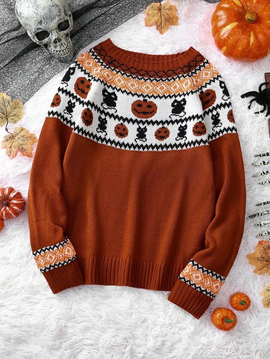 SWETER DAMSKI Z OKRĄGŁYM DEKOLTEM