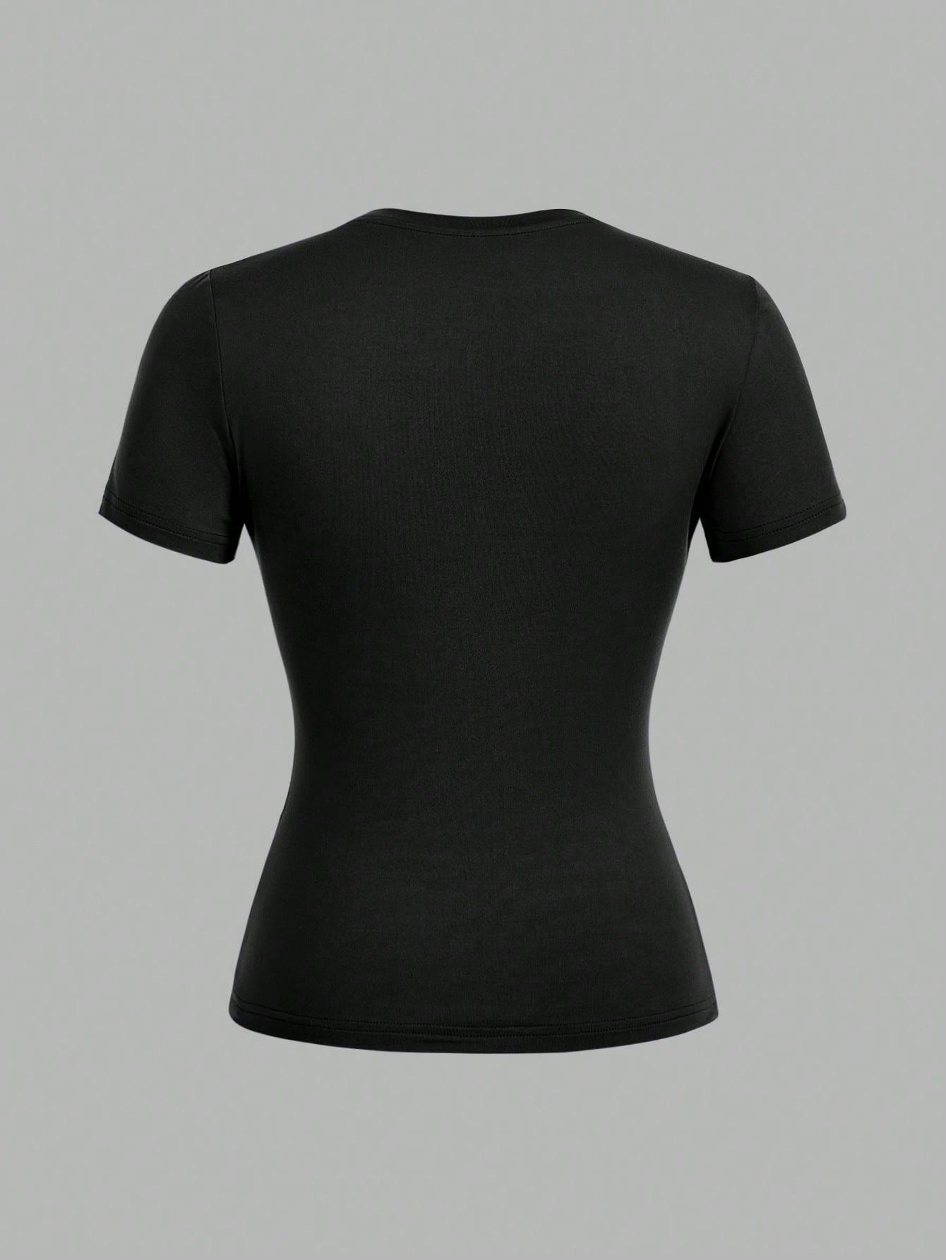 GŁADKI T-SHIRT OKRĄGŁY DEKOLT 3-PACK