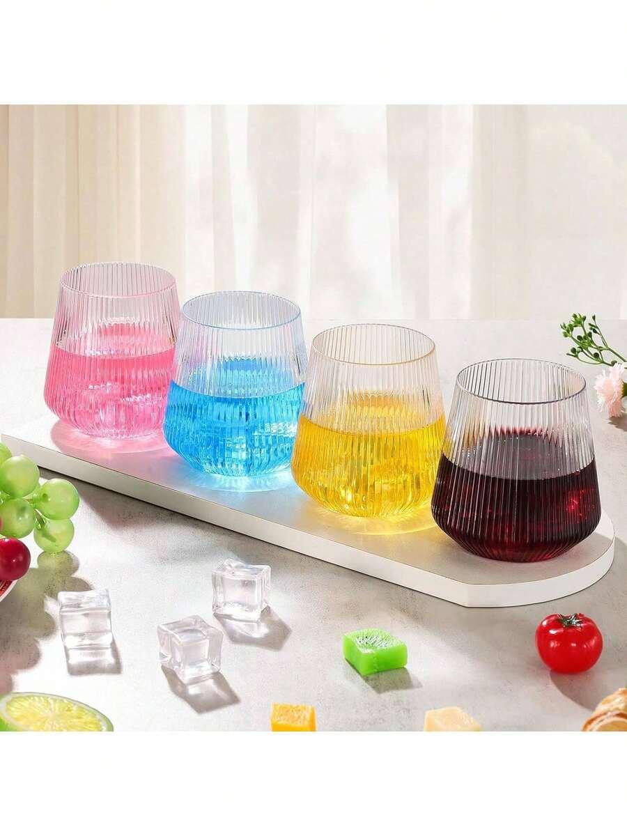 bezbarwna plastikowa szklanka 1szt.