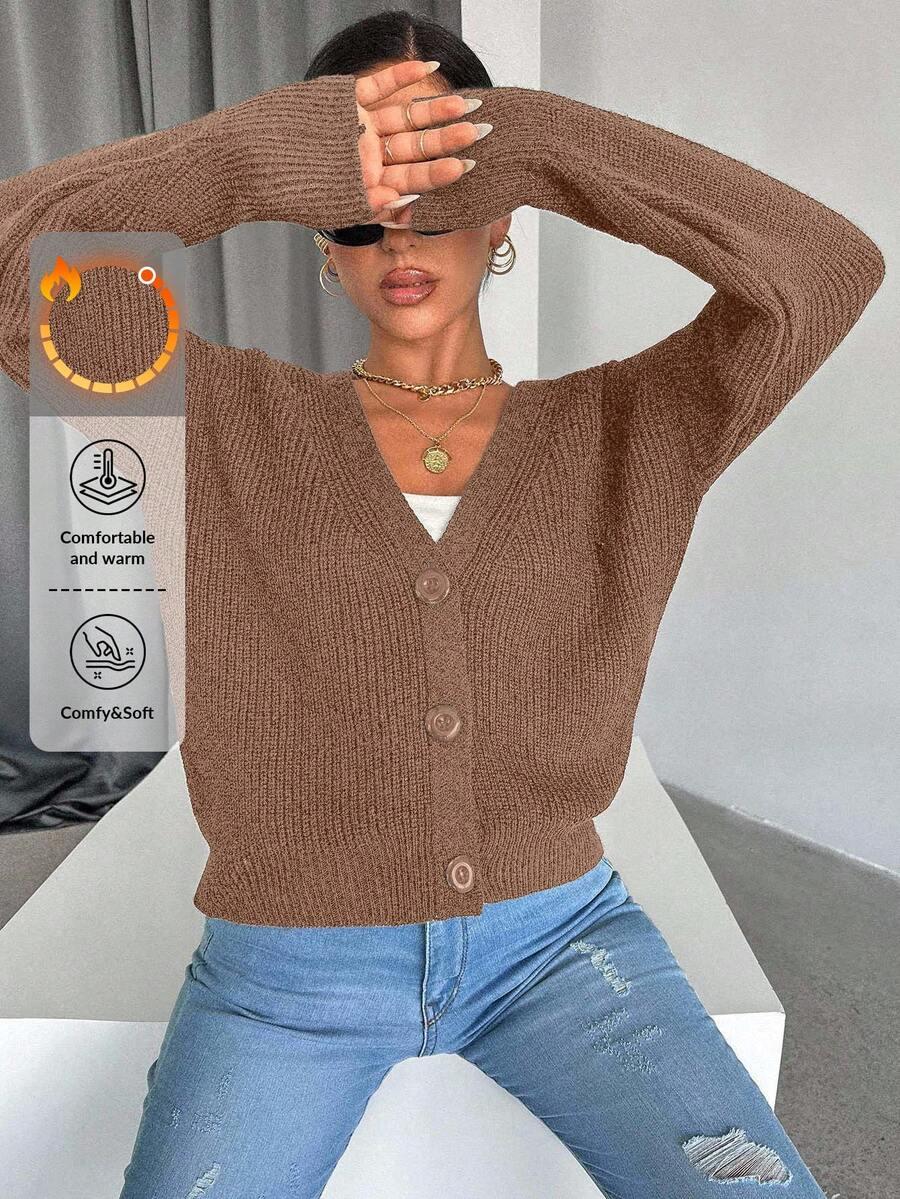 BEŻOWY SWETER KARDIGAN