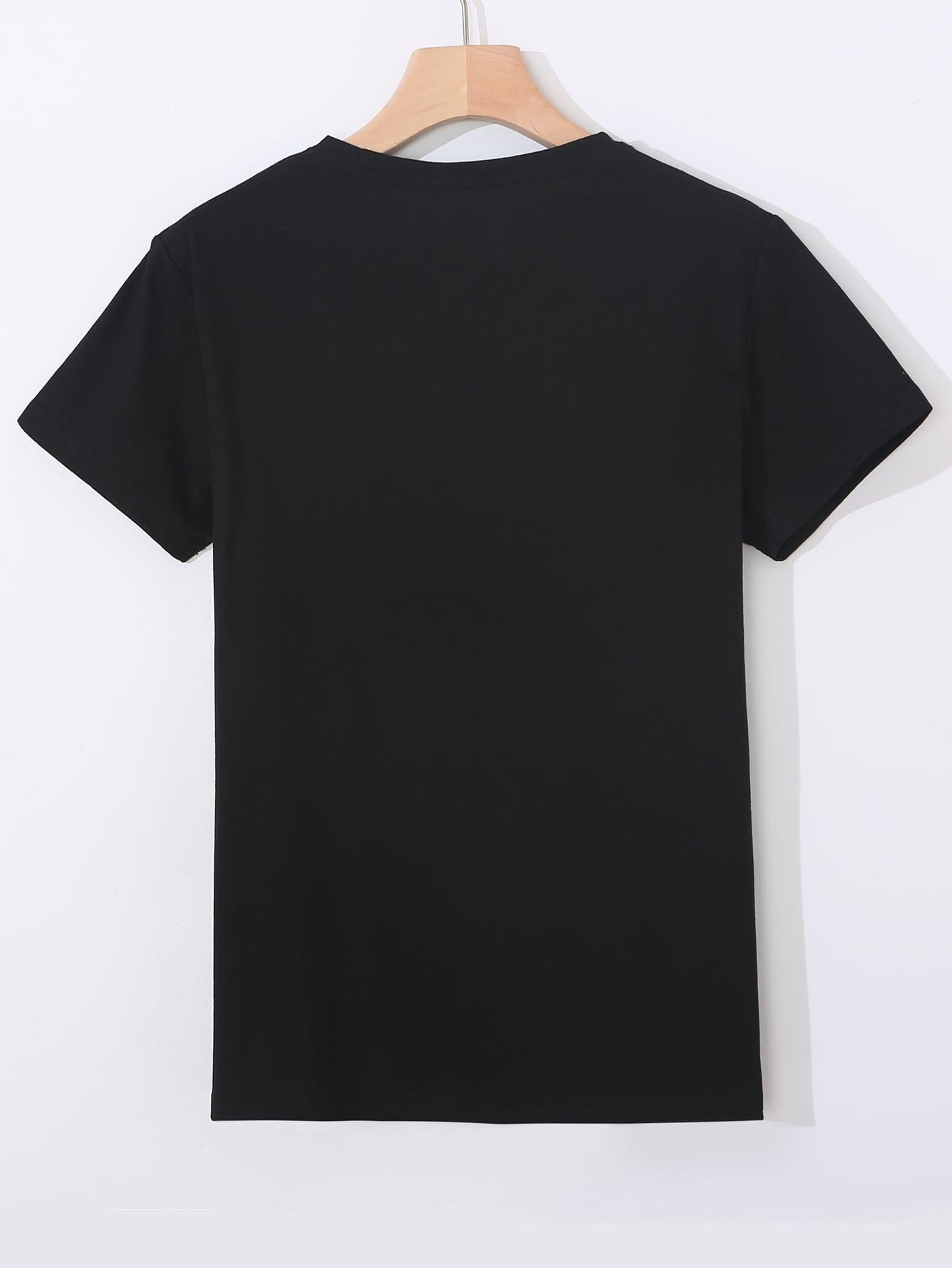 T-SHIRT Z NADRUKIEM