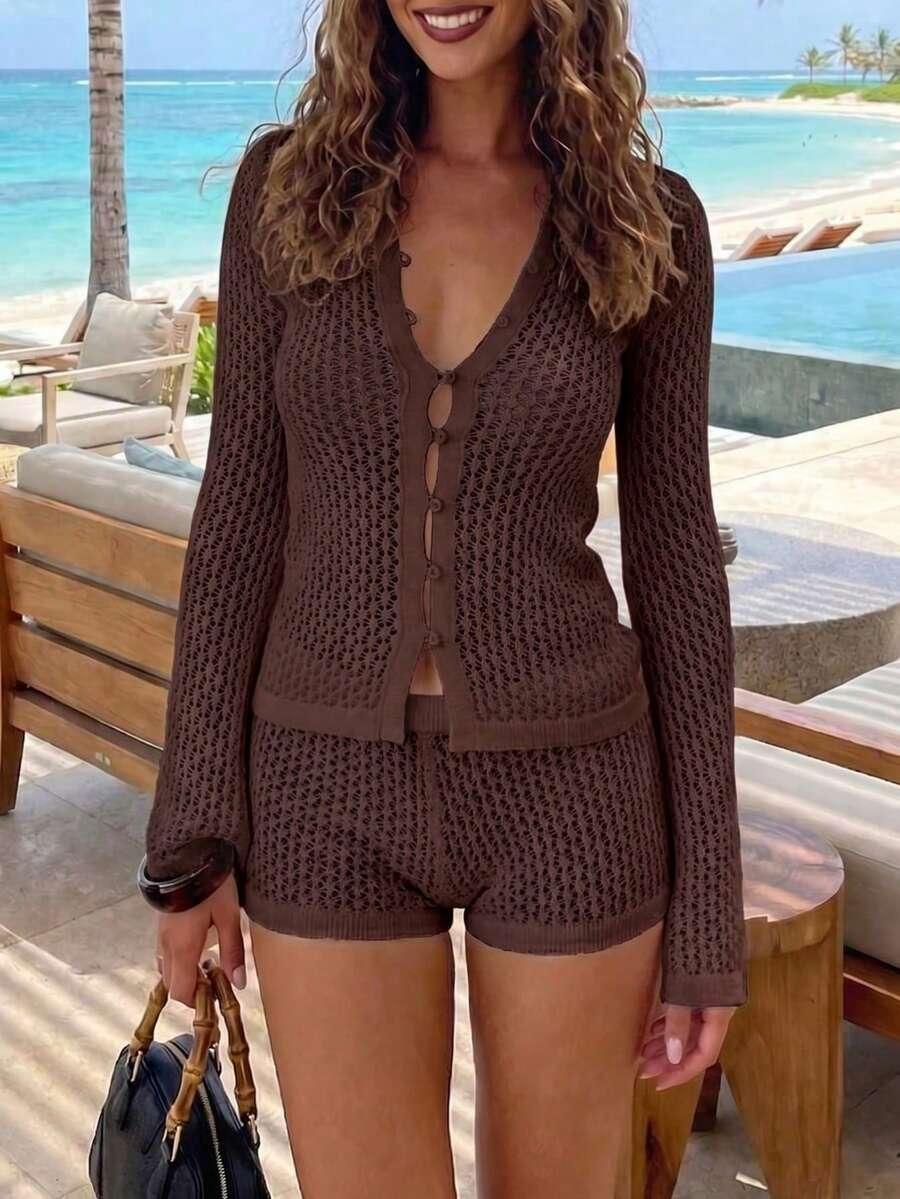 komplet sweter spodenki