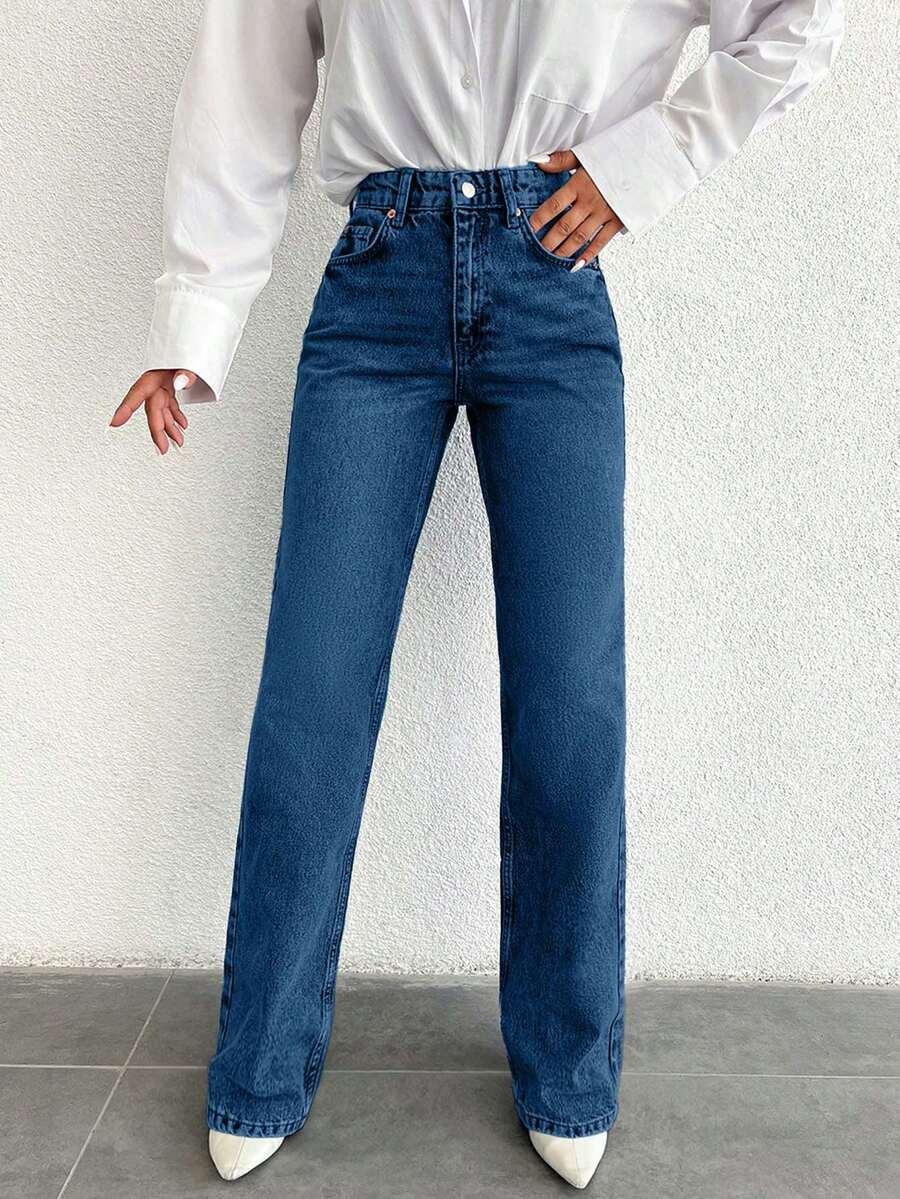 NIEBIESKIE SPODNIE JEANS