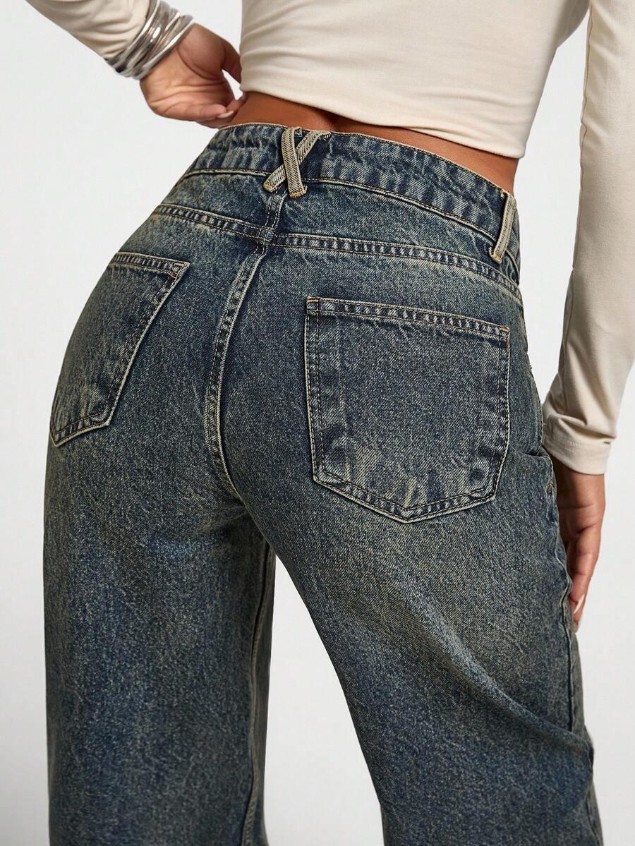 NIEBIESKIE SPODNIE JEANS