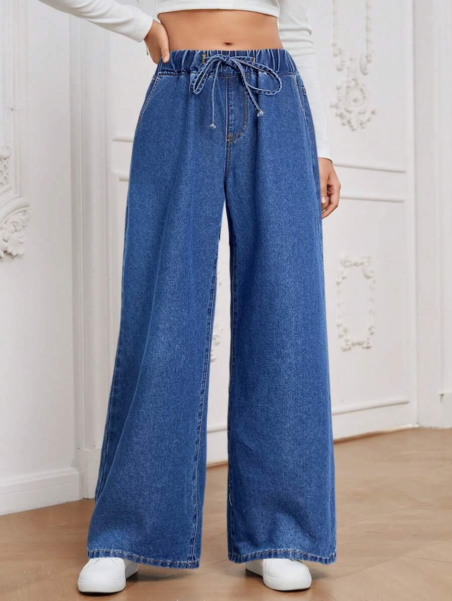 NIEBIESKIE SPODNIE JEANS