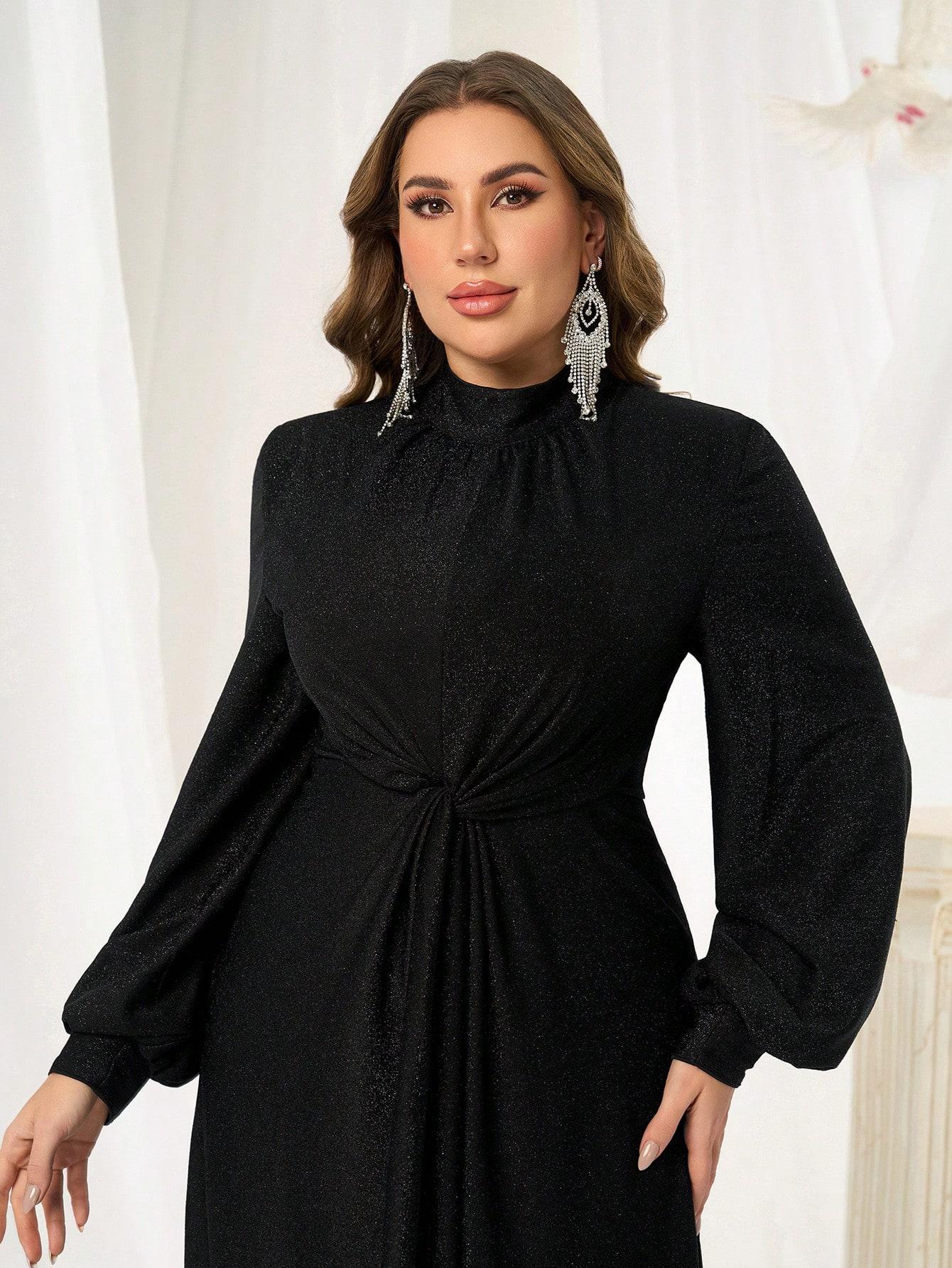 CZARNA MAXI SUKIENKA