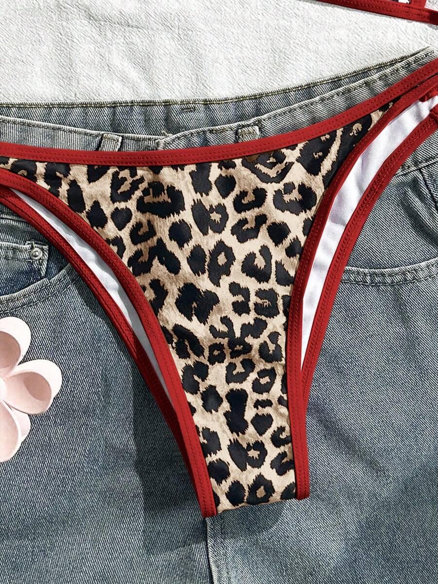dwuczęściowy strój kąpielowy animal print 