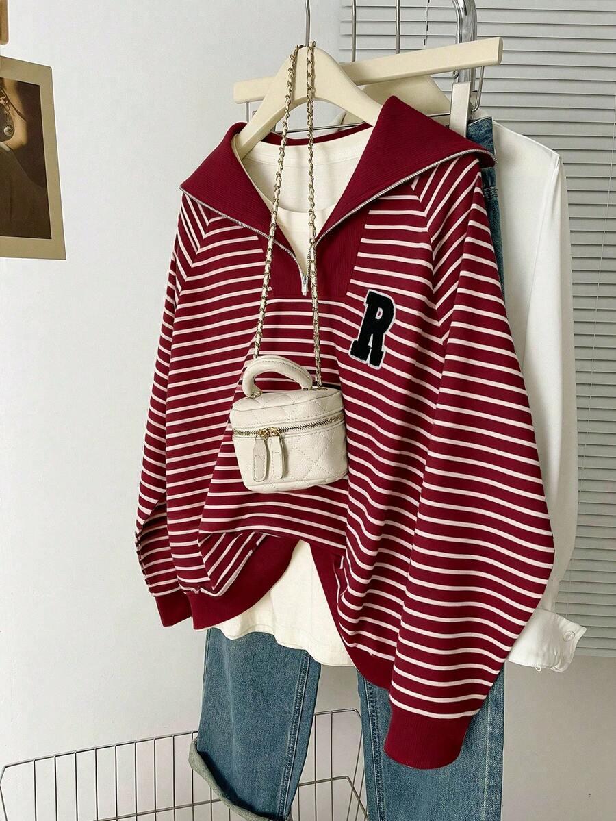 bluza zamek paski