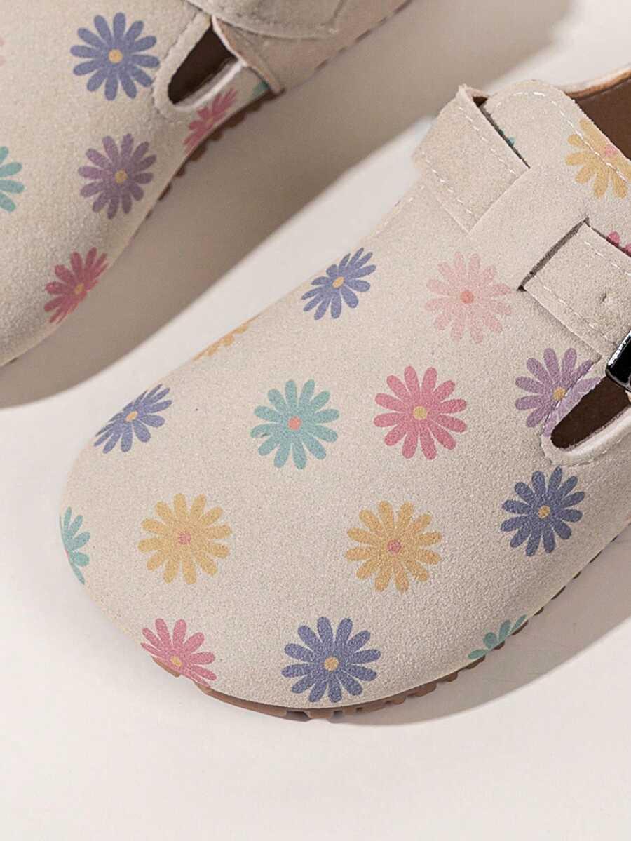 beżowe buty kwiaty
