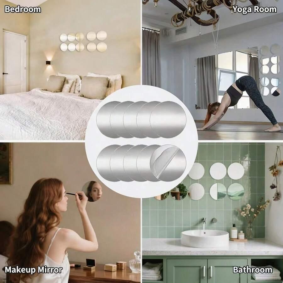 naklejka imitacja lustra 4-pack