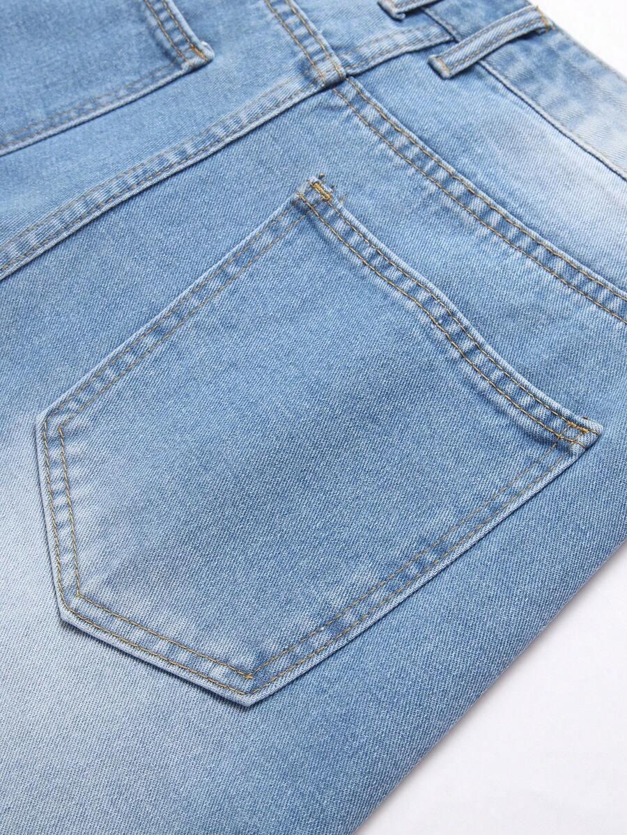 NIEBIESKIE SPODENKI JEANS