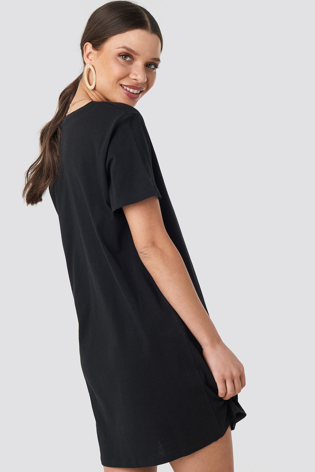 czarna sukienka casual