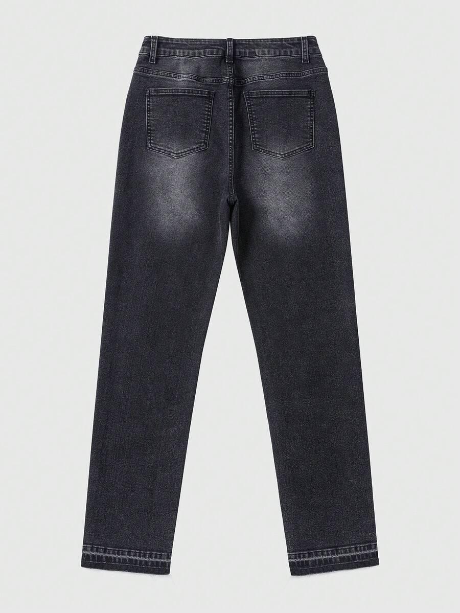 czarne spodnie jeans
