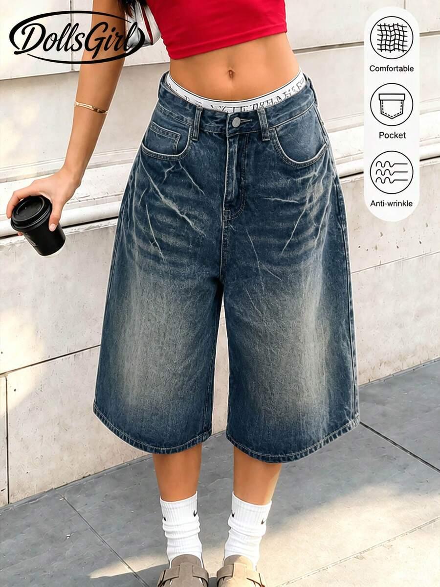 NIEBIESKIE SZORTY JEANSOWE