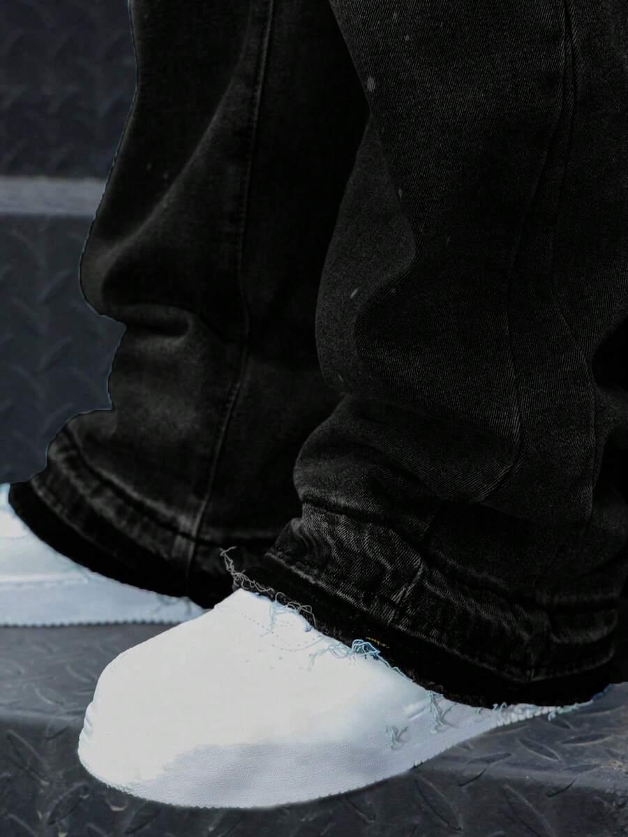 CZARNE SPODNIE JEANS