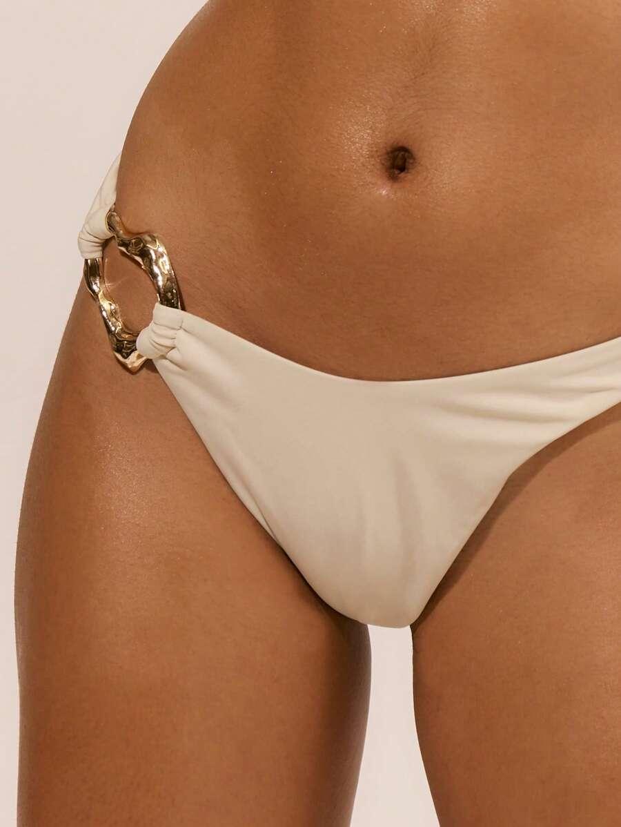 beżowy dół od bikini
