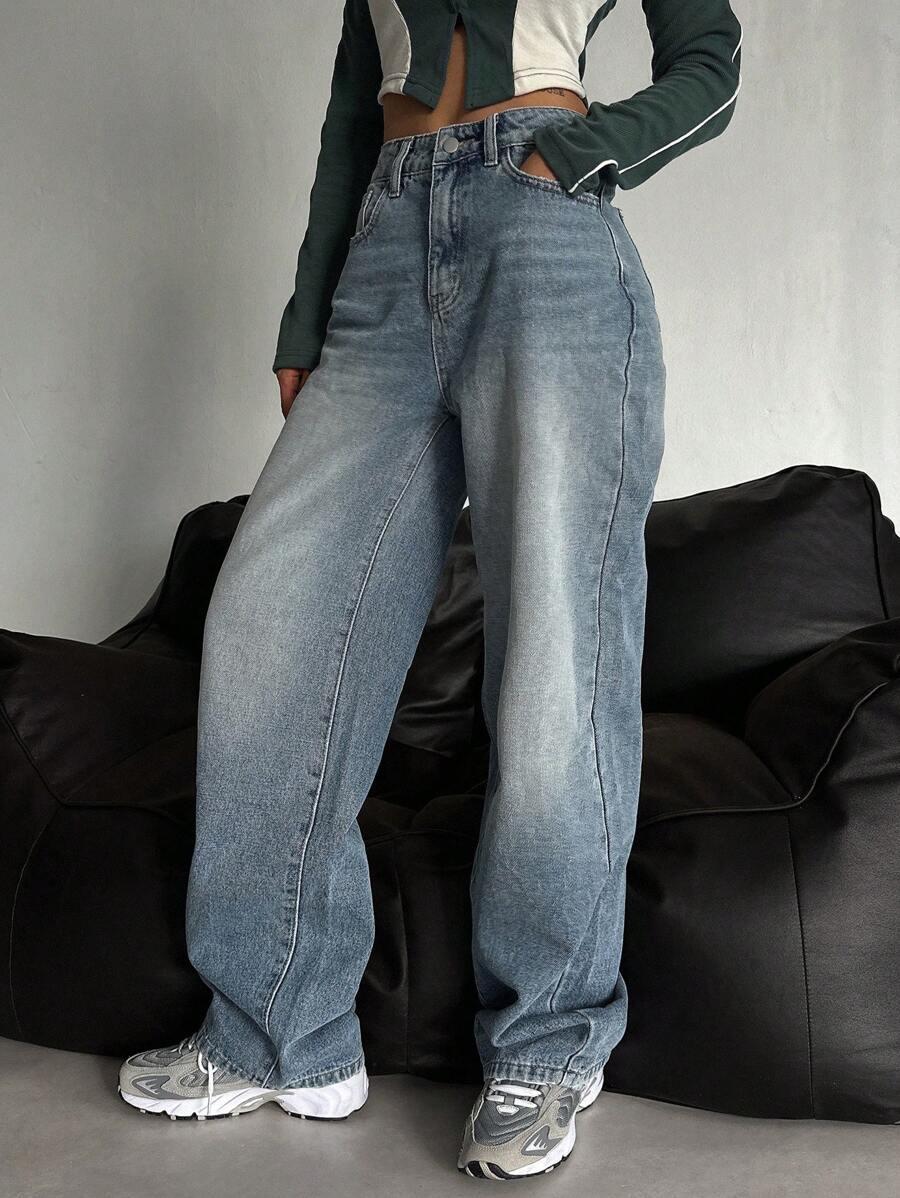 NIEBIESKIE SPODNIE JEANS