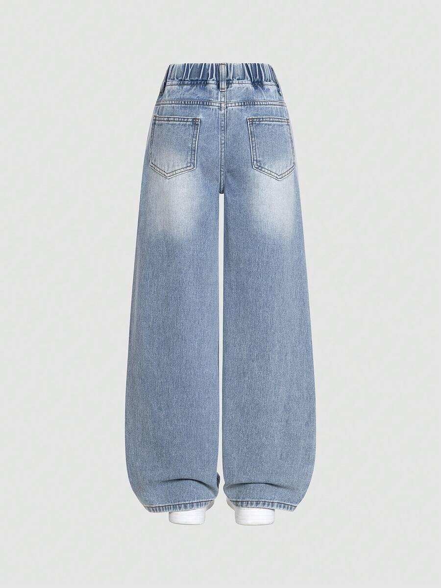 NIEBIESKIE SPODNIE JEANS