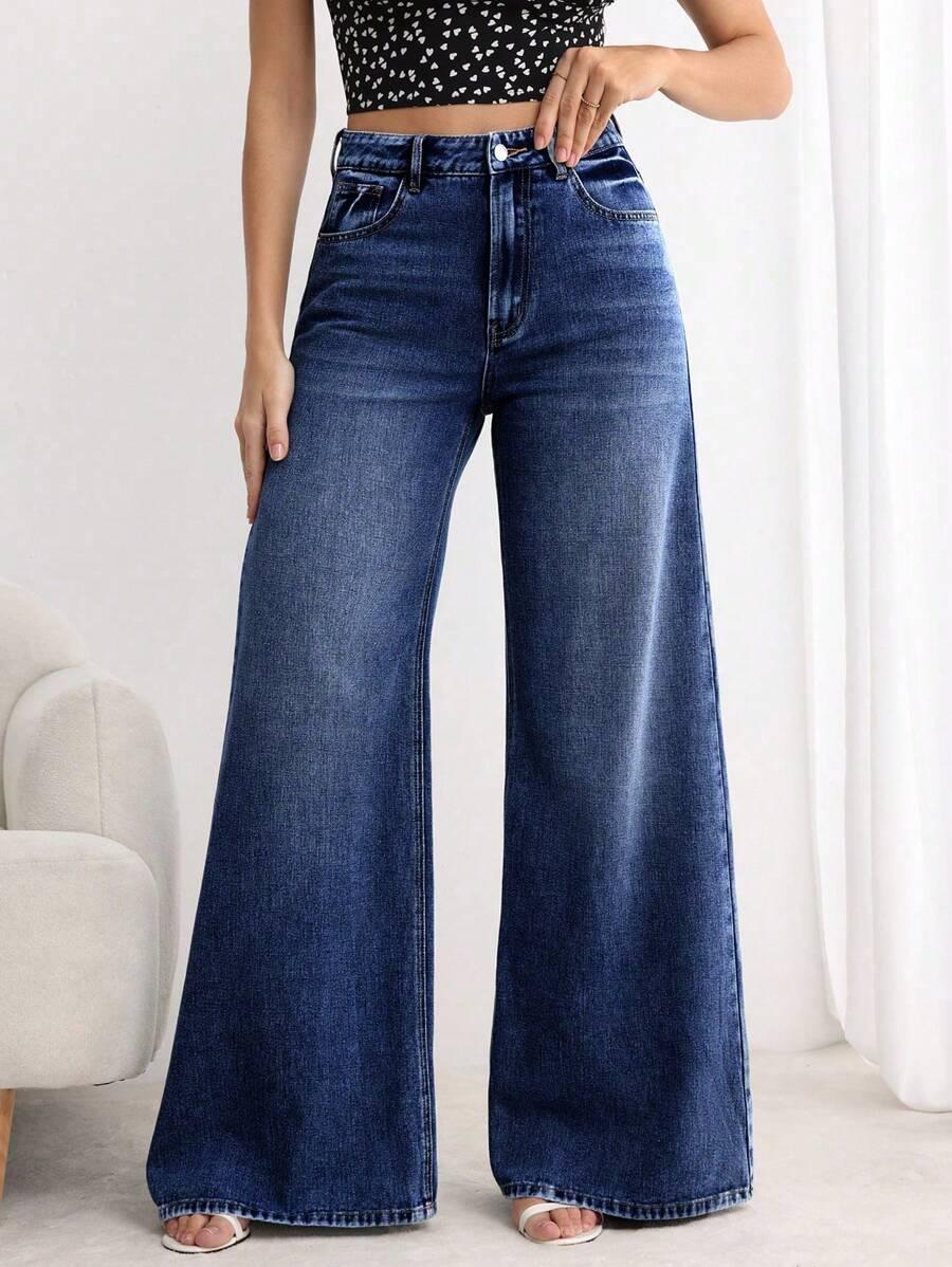 NIEBIESKIE SPODNIE JEANS 
