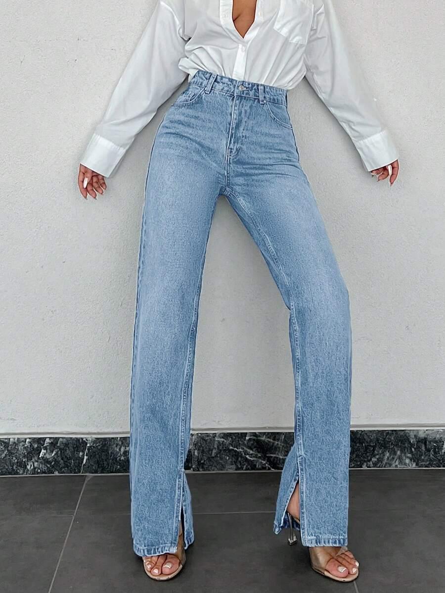 NIEBIESKIE SPODNIE JEANS
