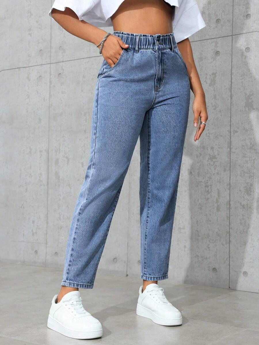NIEBIESKIE SPODNIE JEANS 