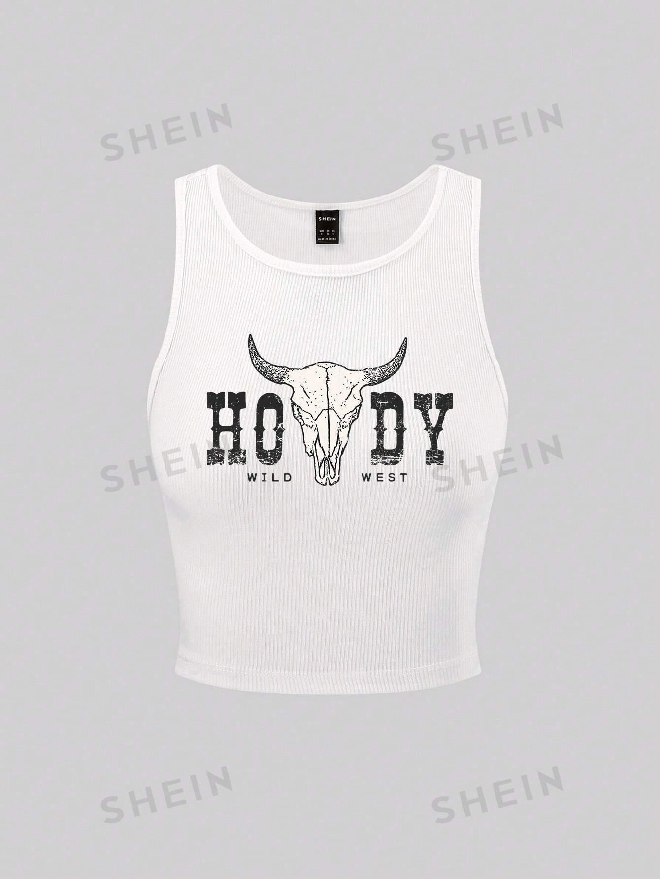 BIAŁY TOP PRINT 