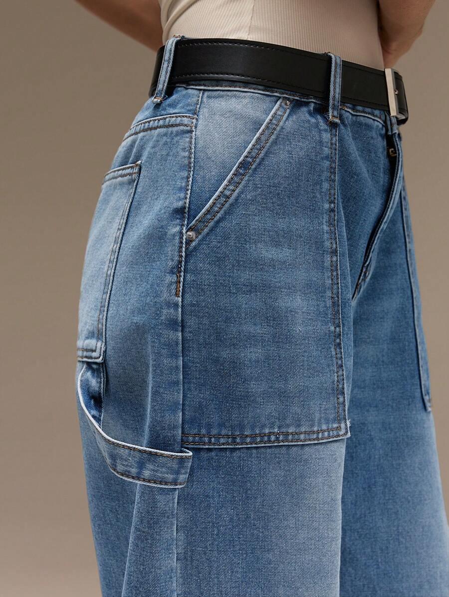 NIEBIESKIE SPODNIE JEANS