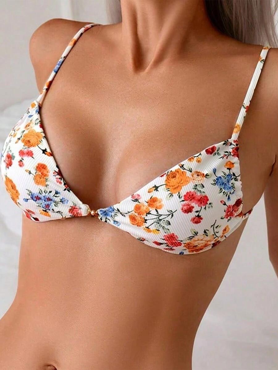 góra od bikini kwiaty 