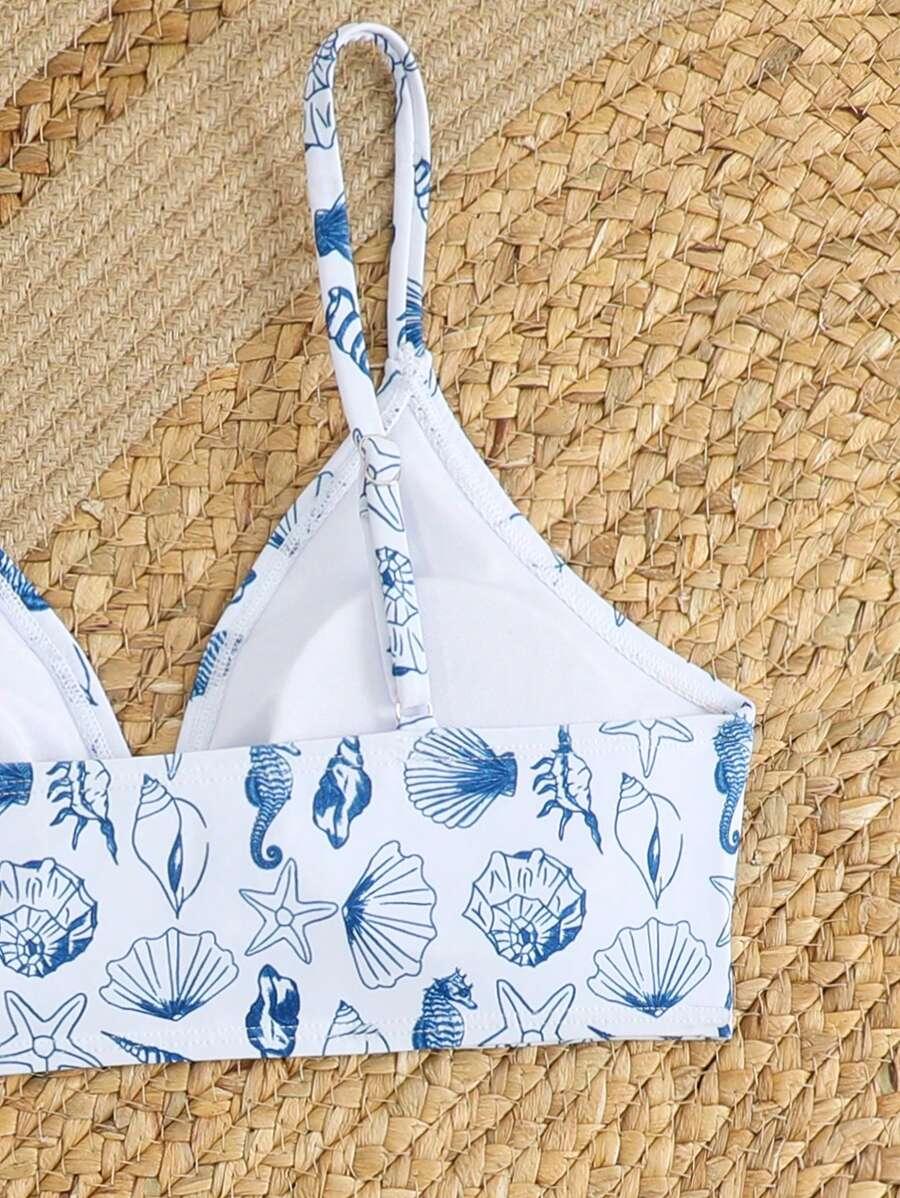 DZIEWCZĘCE BIKINI DWUCZĘŚCIOWE Z NADRUKIEM