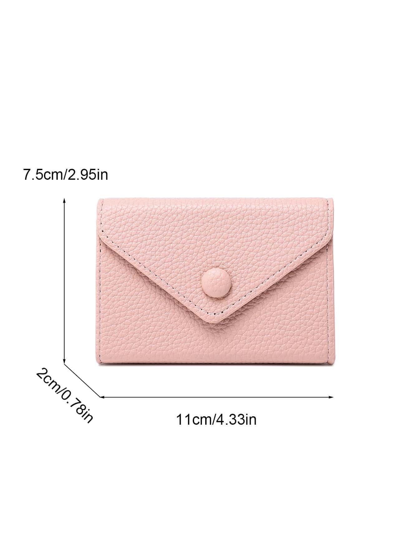 różowy portfel imitacja skóry