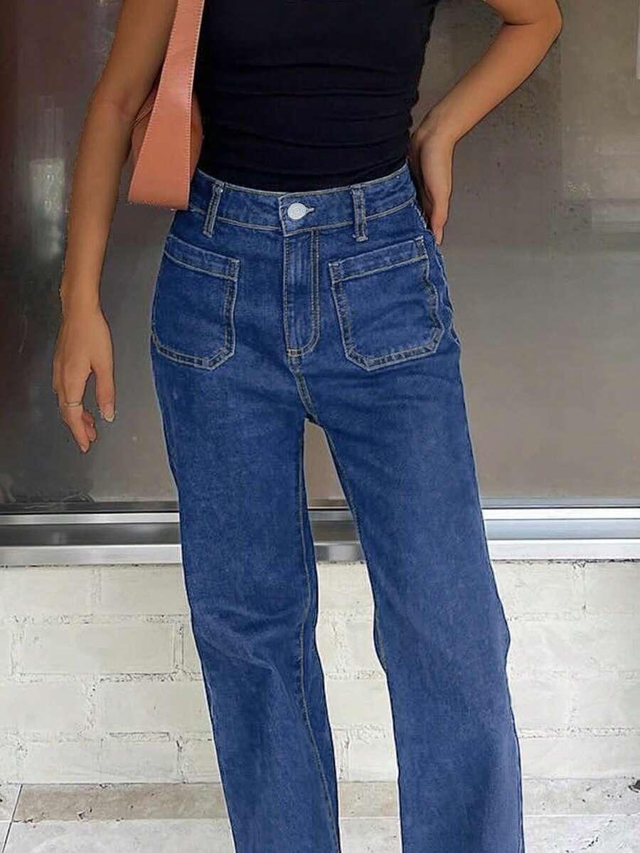 NIEBIESKIE SPODNIE JEANS