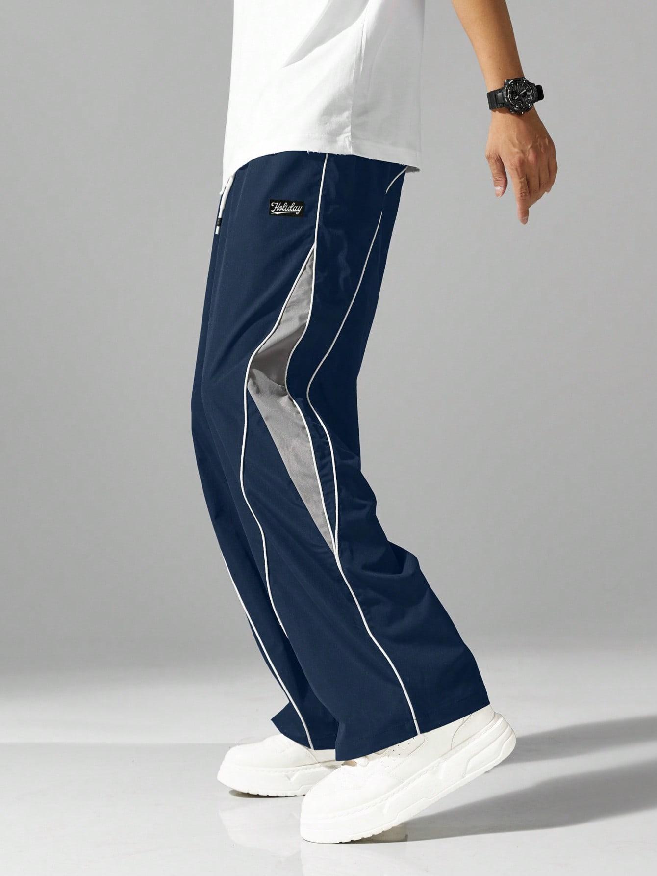 niebieskie spodnie casual 