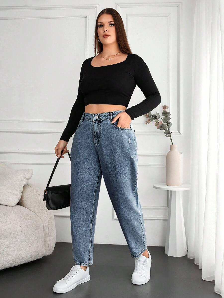 NIEBIESKIE SPODNIE JEANS