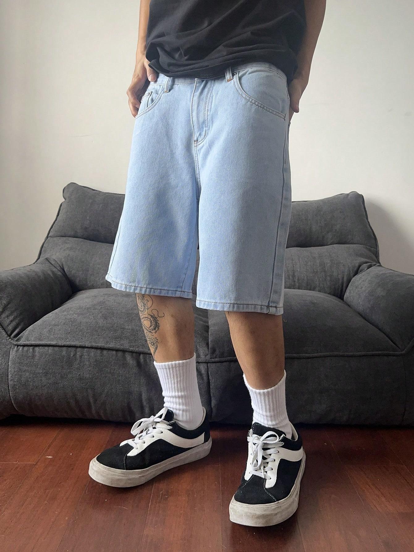 NIEBIESKIE KRÓTKIE SPODENKI JEANS