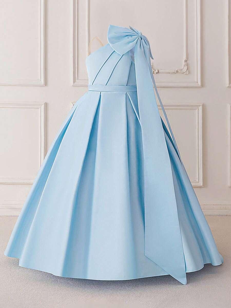 niebieska maxi sukienka