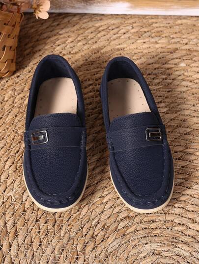 GRANATOWE MOKASYNY CASUAL 