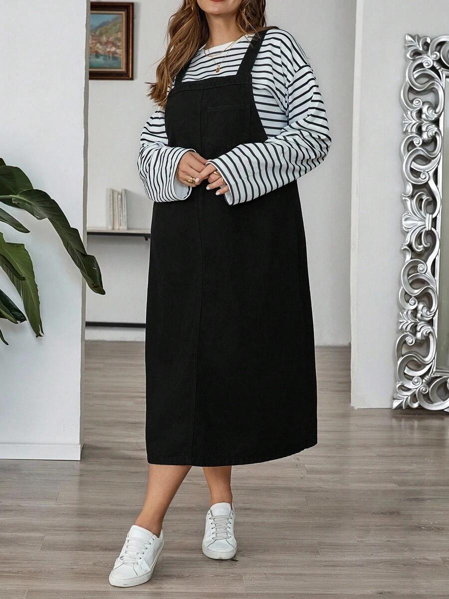 CZARNA SUKIENKA JEANS