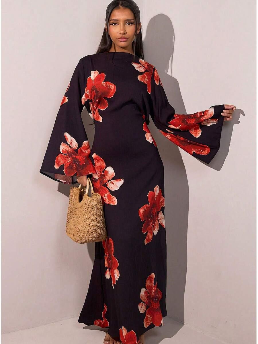 maxi sukienka kwiaty