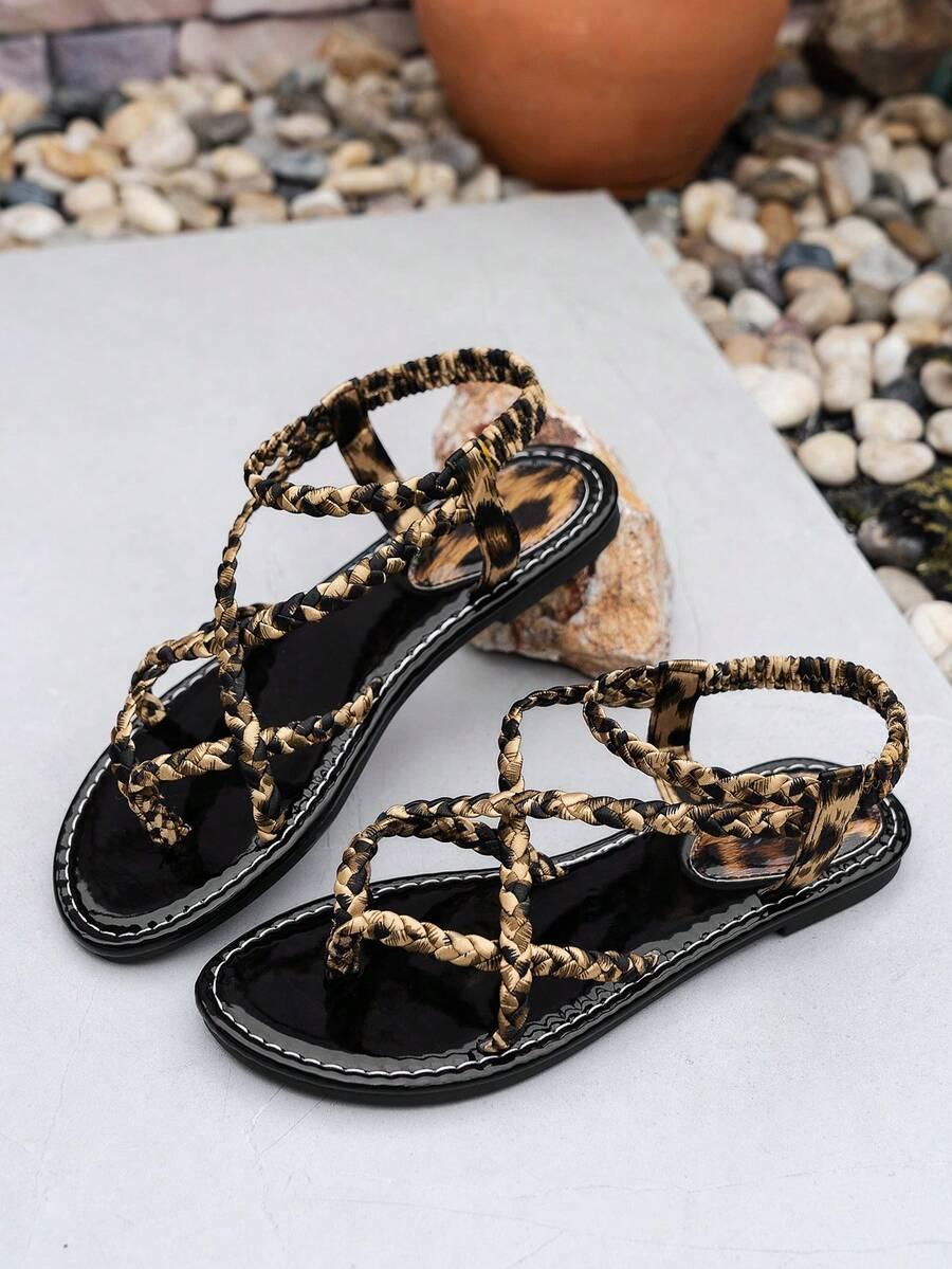SANDAŁY ANIMAL PRINT