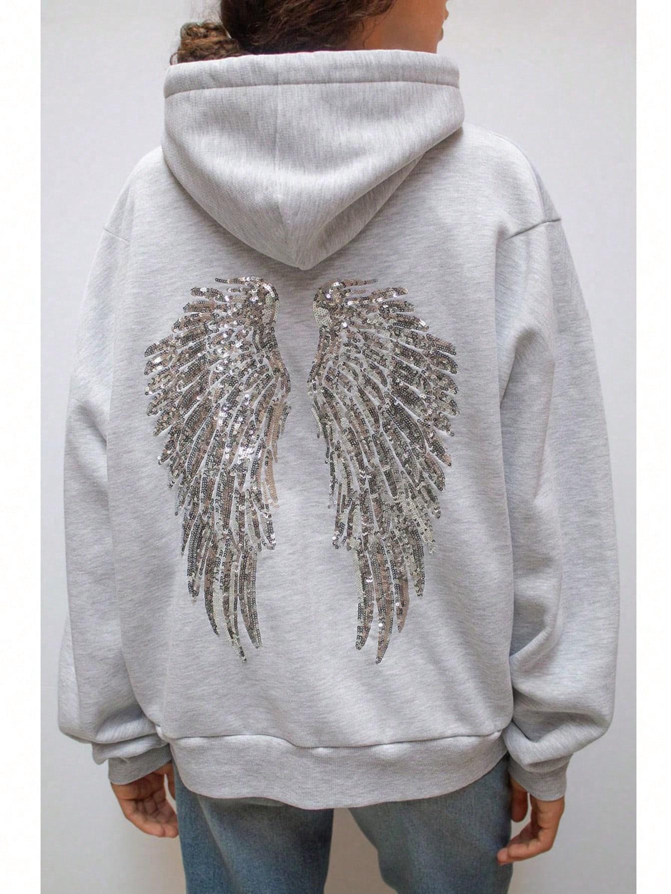 szara bluza cekiny