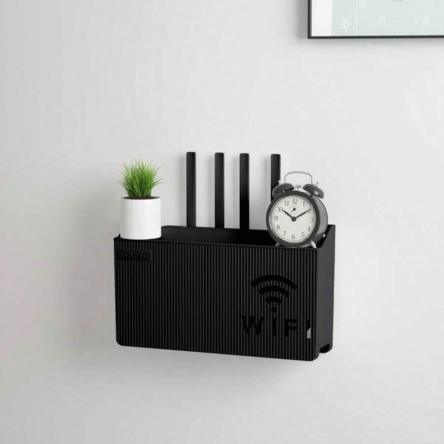 czarny pojemnik na router organizer
