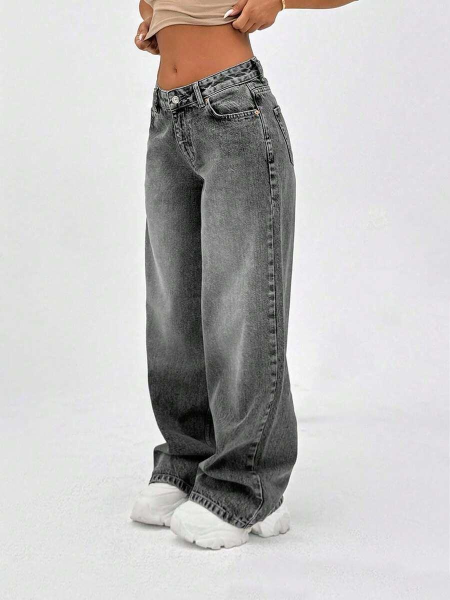 SPODNIE JEANS PROSTA NOGAWKA