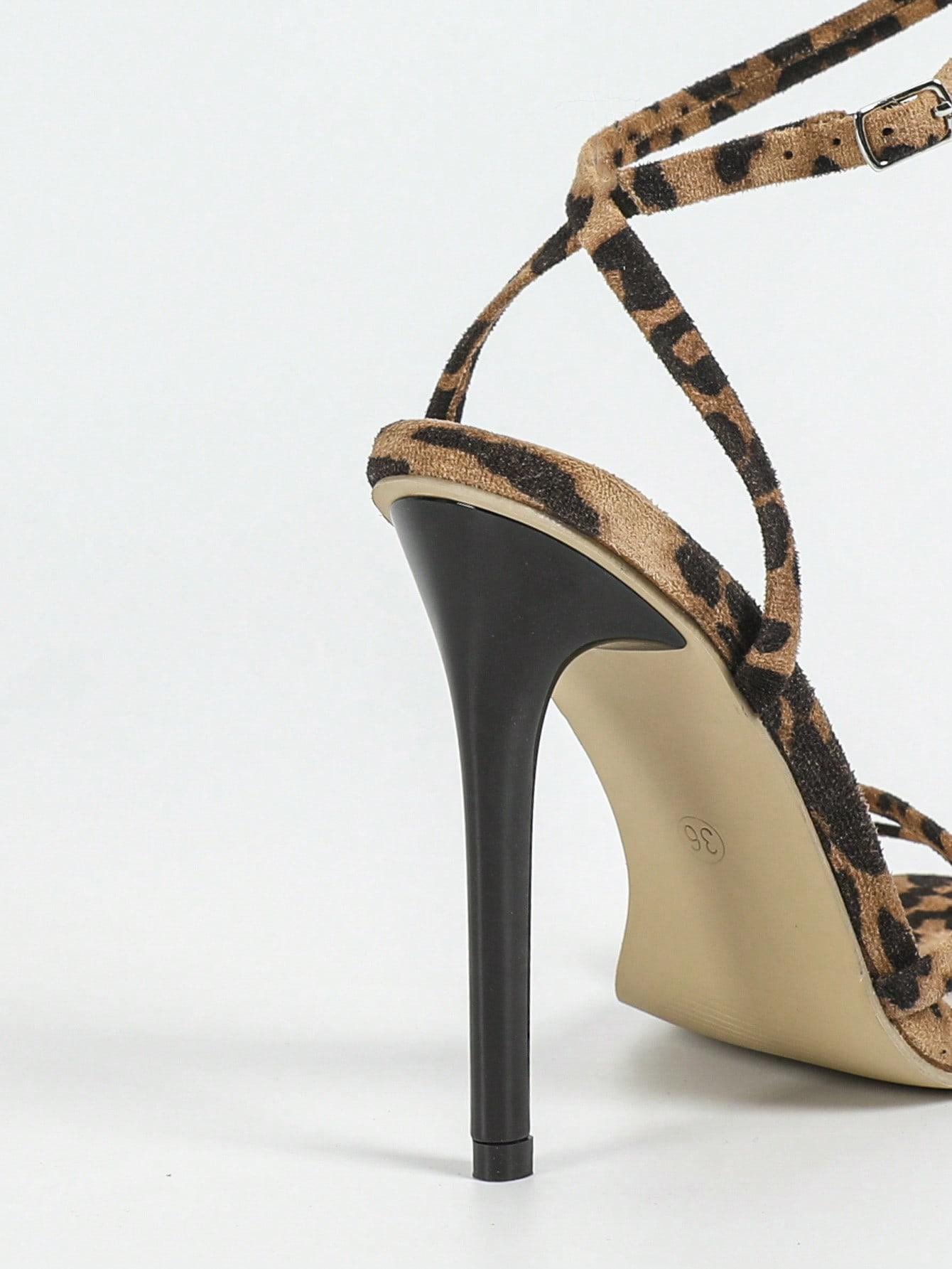 SANDAŁY OBCAS ANIMAL PRINT