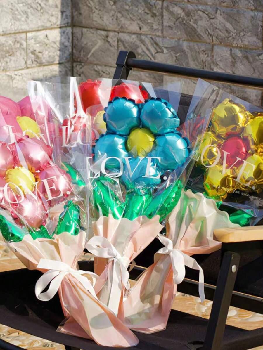 balony kwiaty 5-pack