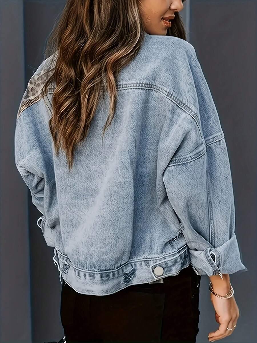 niebieska kurtka jeans